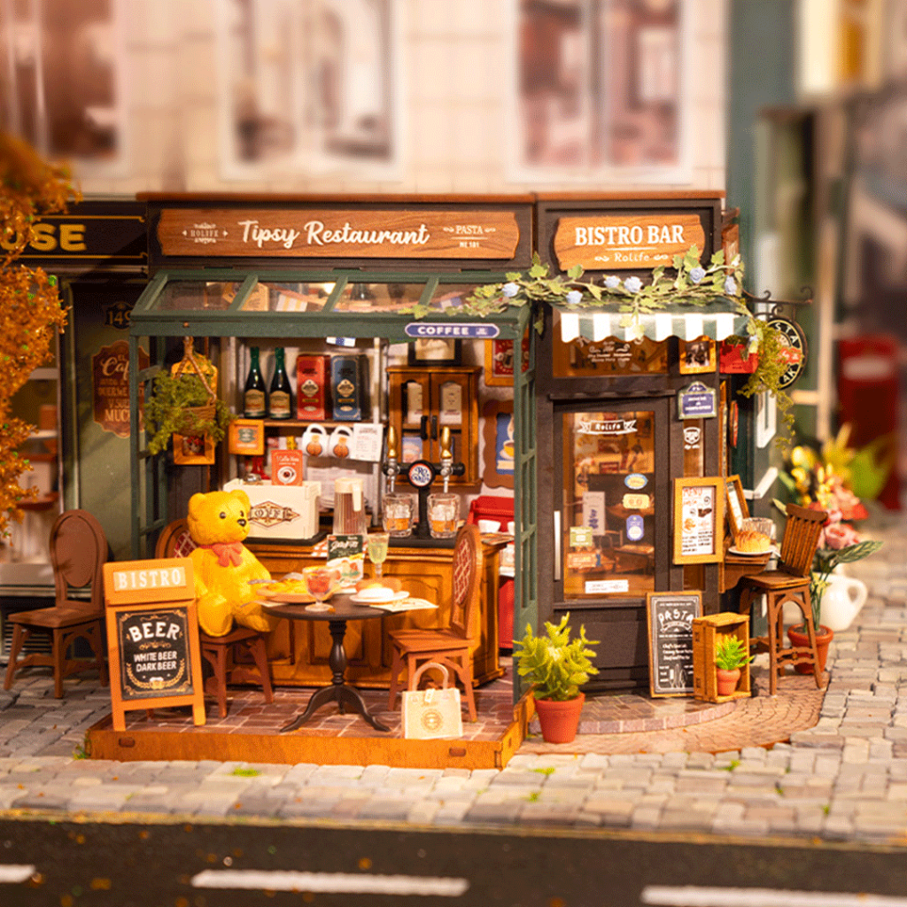 Rolife Tipsy Restaurant DG167 - DIY miniature restaurant 2