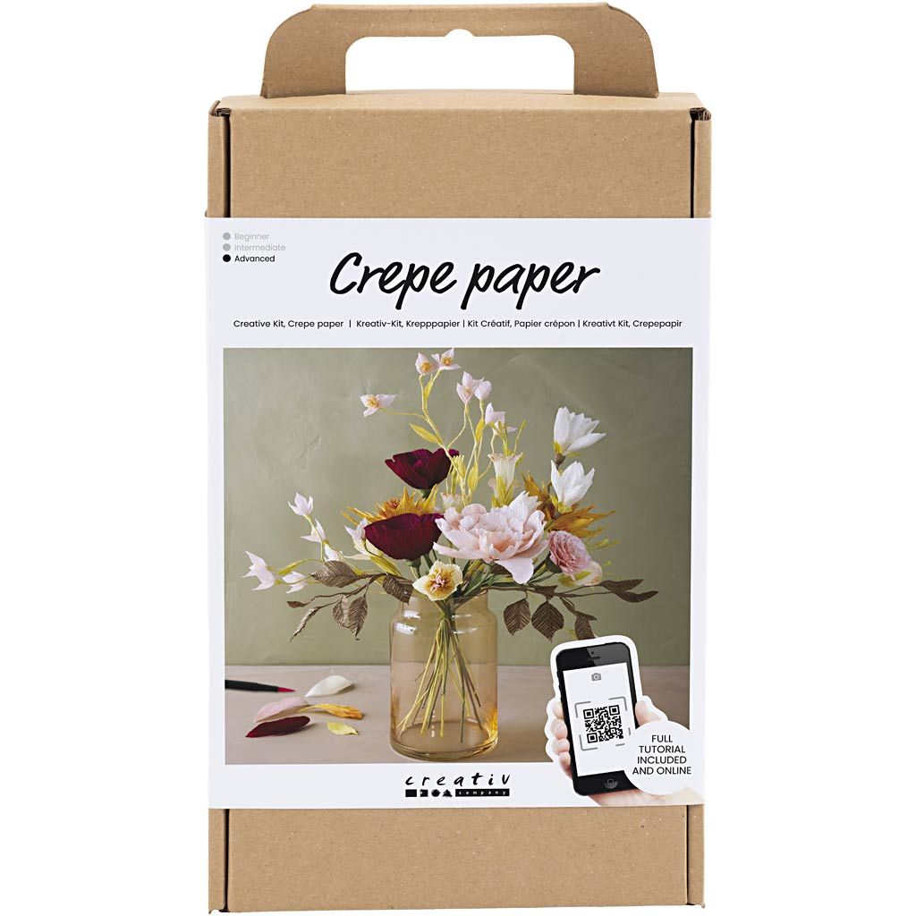 DIY Kit Crepepapir Buket billede