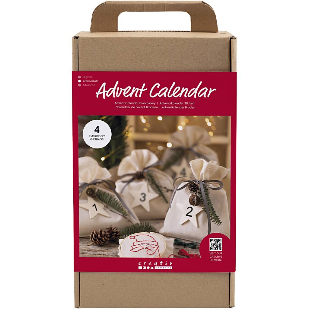 Adventskalender Broderi fra Creativ Company