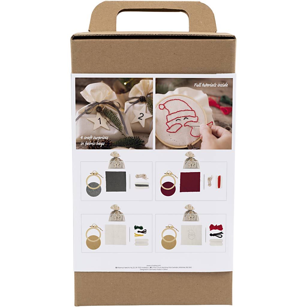 Adventskalender Broderi fra Creativ Company