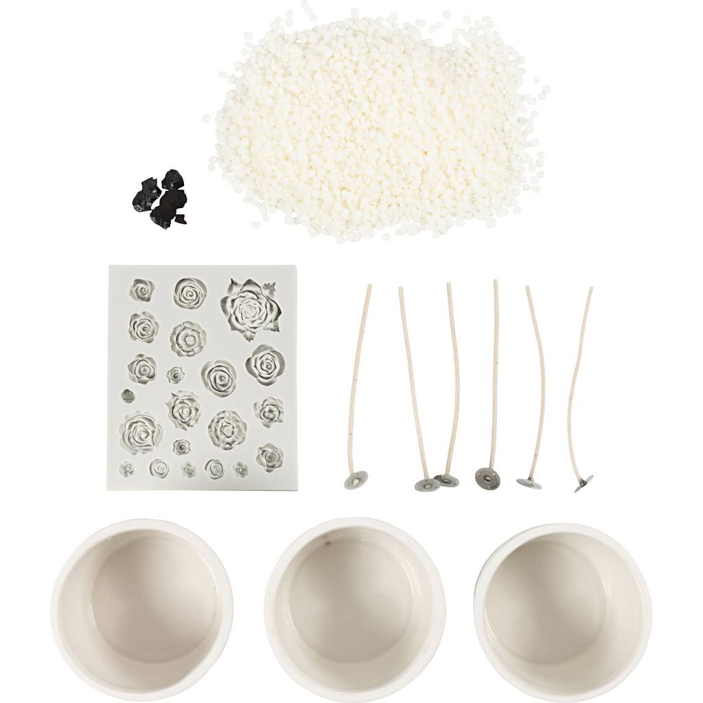 DIY Kit Lysstøbning – Rose fra Creativ Company