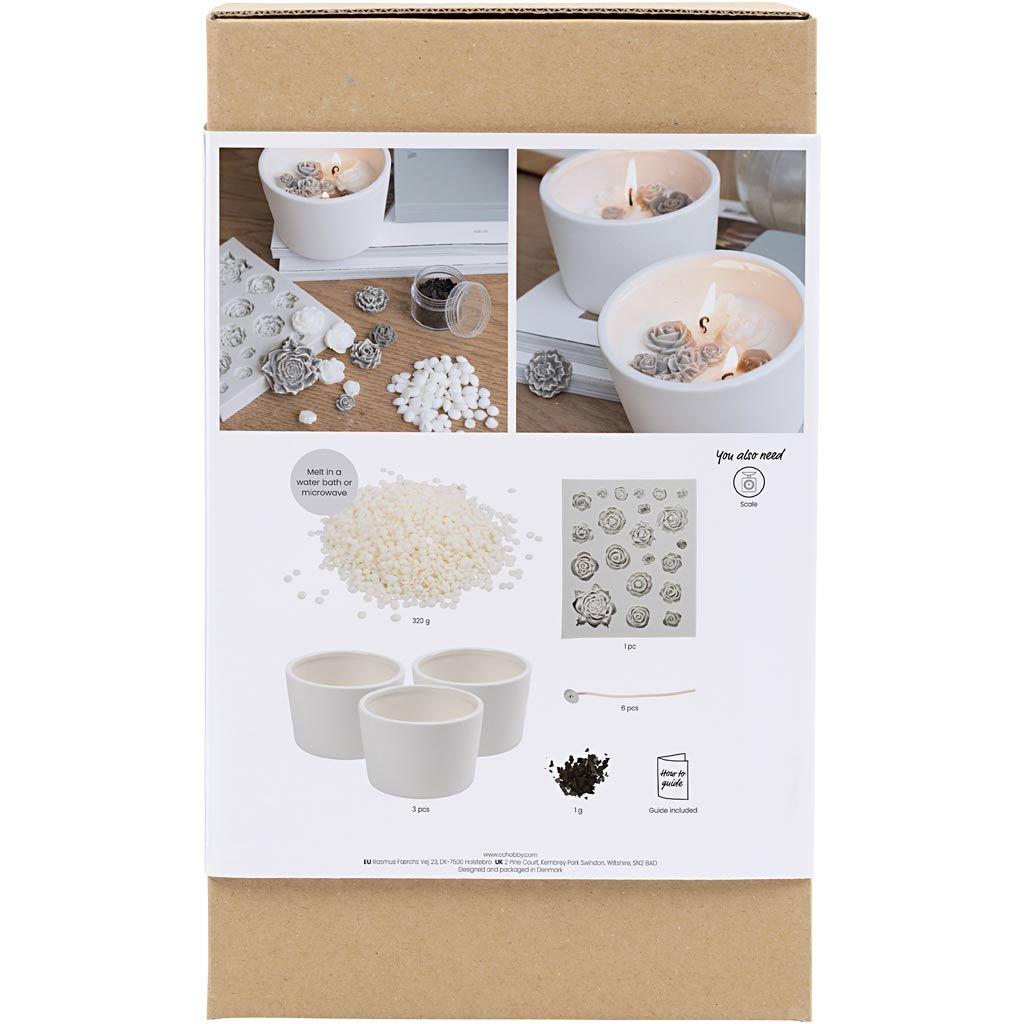 DIY Kit Lysstøbning – Rose fra Creativ Company