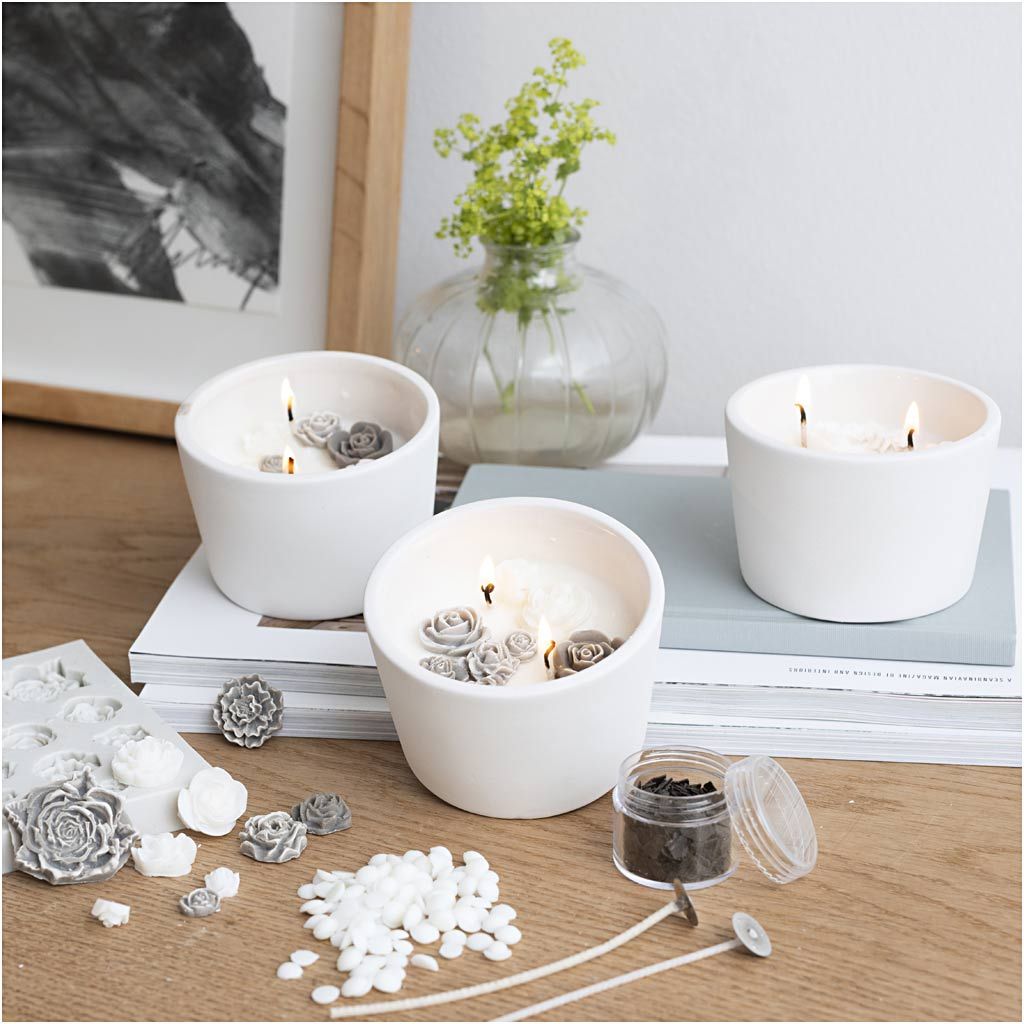 DIY Kit Lysstøbning – Rose fra Creativ Company