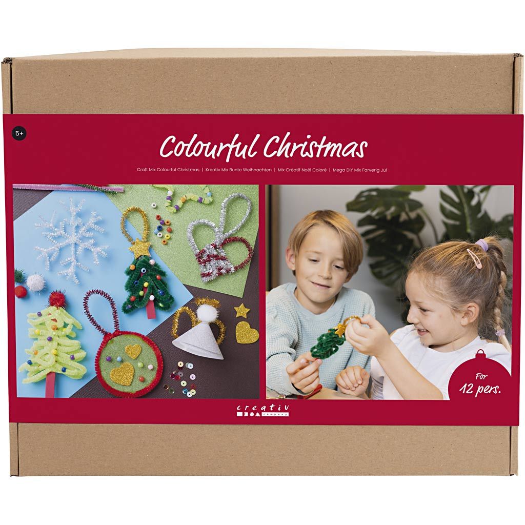 Gruppe DIY Kit Farverig Jul Julefigurer billede
