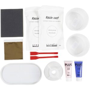 DIY Kit Resinstøbning – Lysestager og Fade