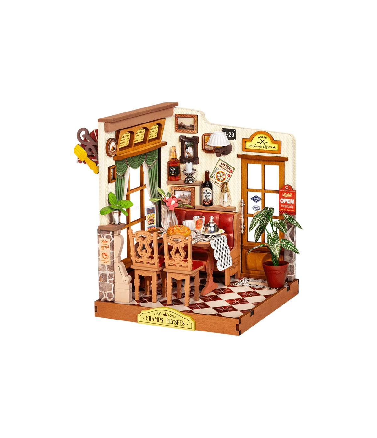 Rolife Champs-Élysées Bistro DS053 | DIY miniature bistro