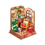Rolife Christmas Fireplace DS041 | DIY miniature julehus